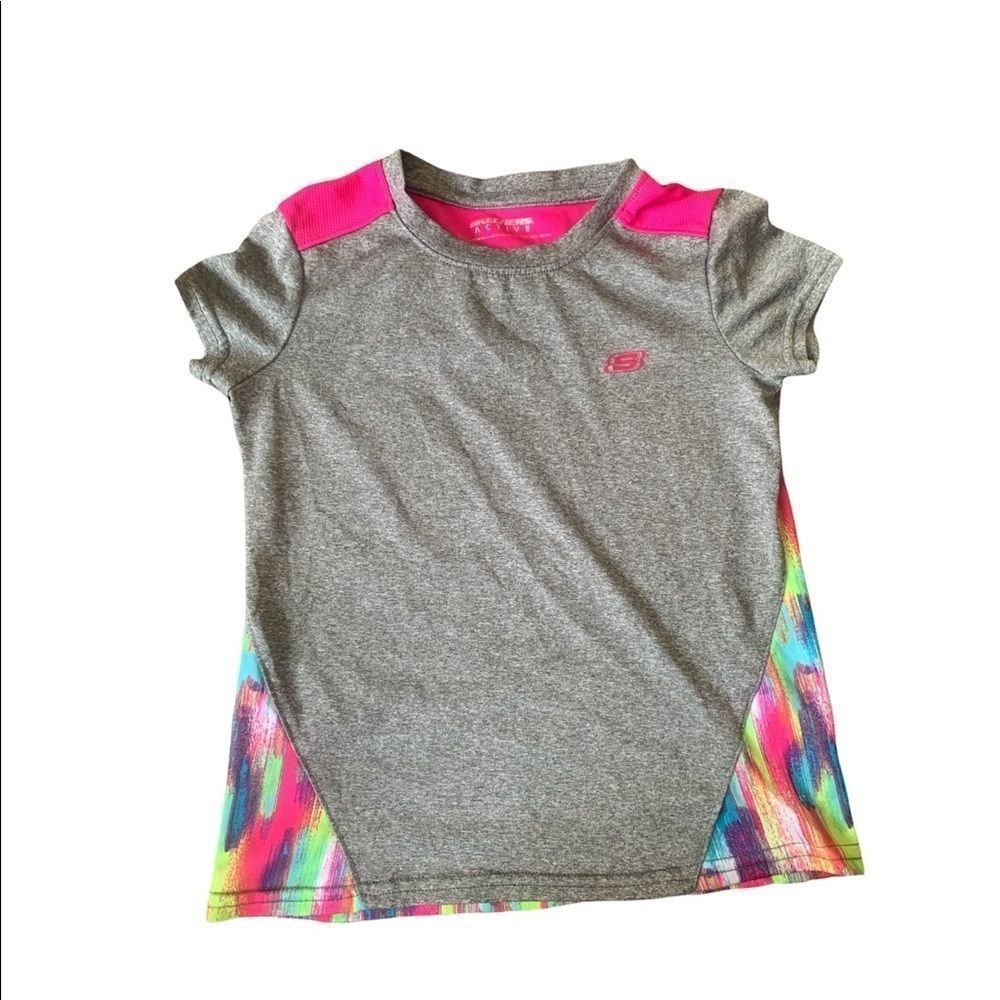 Sketchers Activewear Girls 5/6 Tie Dye Print Shirt